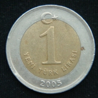 1 лира 2005 год