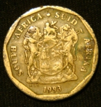 20 центов 1993 год ЮАР