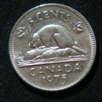 5 центов 1975 год Канада