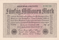 50 миллионов марок 1923 год