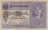 5 марок 1917 год Германия