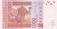 1000 франков 2003 год ТОГО CFA-BCEAO