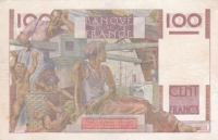 100 франков 1951 год