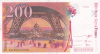 200 франков 1996 год