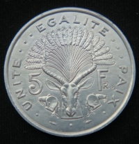 5 франков 1991 год