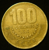 100 колонов 2000 года  Коста-Рика