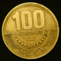 100 колонов 1998 года  Коста-Рика
