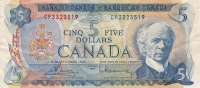 5 Долларов 1972  год КАНАДА