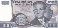 1000 шиллингов 1983 год Австрия