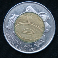 2 доллара 1999 год Канада
