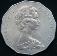 50 центов 1977 год 25 лет правлению Королевы Елизаветы II
