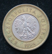2 злотых 1994 год Польша