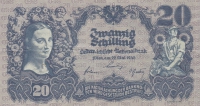 20 шиллингов 1945 год Австрия