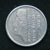 25 центов 1988 год Нидерланды