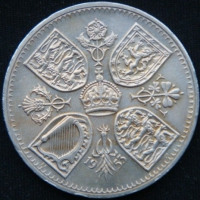 5 шиллингов 1953 год Коронация Королевы Елизаветы IIВеликобритания