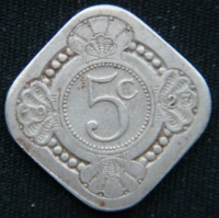 5 центов 1923 года Нидерланды