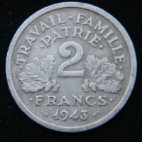 2 франка 1943 год