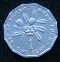 1 цент 1991 год Ямайка