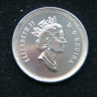 10 центов 1998 год Канада