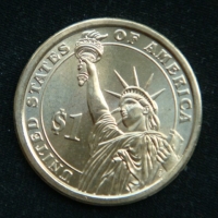1 доллар 2012 год. 21-й Президент США - Честер Алан Артур (1881–1885) D