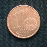 1 евроцент 2015 год Испания