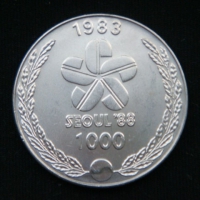 1000 вон 1983 год XXIV летние Олимпийские Игры, Сеул 1988 - Барабанщики