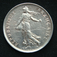 5 франков 1987 год Франция