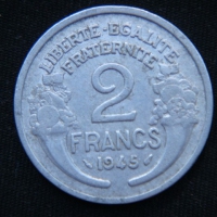 2 франка 1945 год