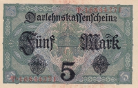 5 марок 1917 год Германия