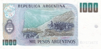 1000 песо 1983 год Аргентина