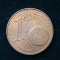 1 евроцент 2018 год D  Германия