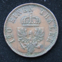 3 пфеннига 1868 год Пруссия