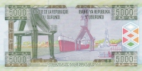 5000 франков 2008 года Бурунди