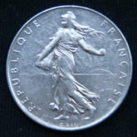1 франк 1991 года