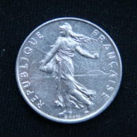 1\2 франка 1983 года