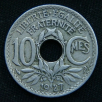 10 сантимов 1927 год