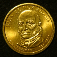 1 доллар 2008 год Президент США - Джон Куинси Адамс (1825-1829)