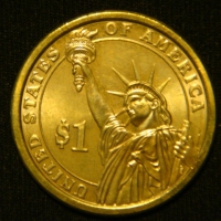 1 доллар 2011 год Президент США - Джеймс Гарфилд (1881)