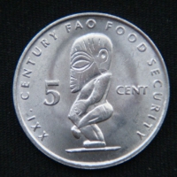 5 центов 2000 год  Острова Кука ФАО