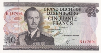 50 франков 1972 года  Люксембург