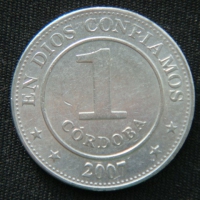 1 кордоба 2007 год Никарагуа