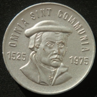 Медаль Томас Мюнцер  1525-1975 год  ГДР