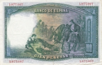 100 песет 1931 год Испания