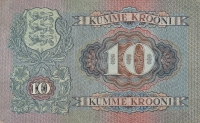 10 крон 1937 год Эстония