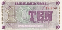 10 новых пенсов 1972 года  Вооруженные силы Великобритании