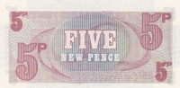 5 новых пенсов 1972 года Вооруженные силы Великобритании