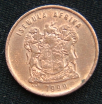 1 цент 1999 год ЮАР