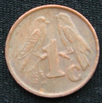 1 цент 2001 год ЮАР