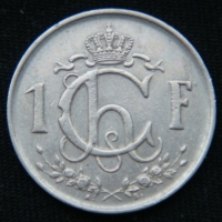 1 франк 1952 год Люксембург