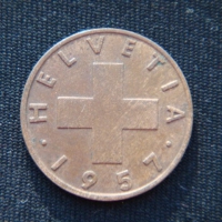 2 раппена 1957 год Швейцария